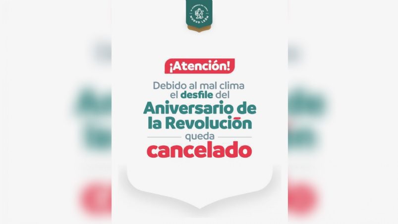 NL suspende desfile de la Revolución Mexicana por bajas temperaturas