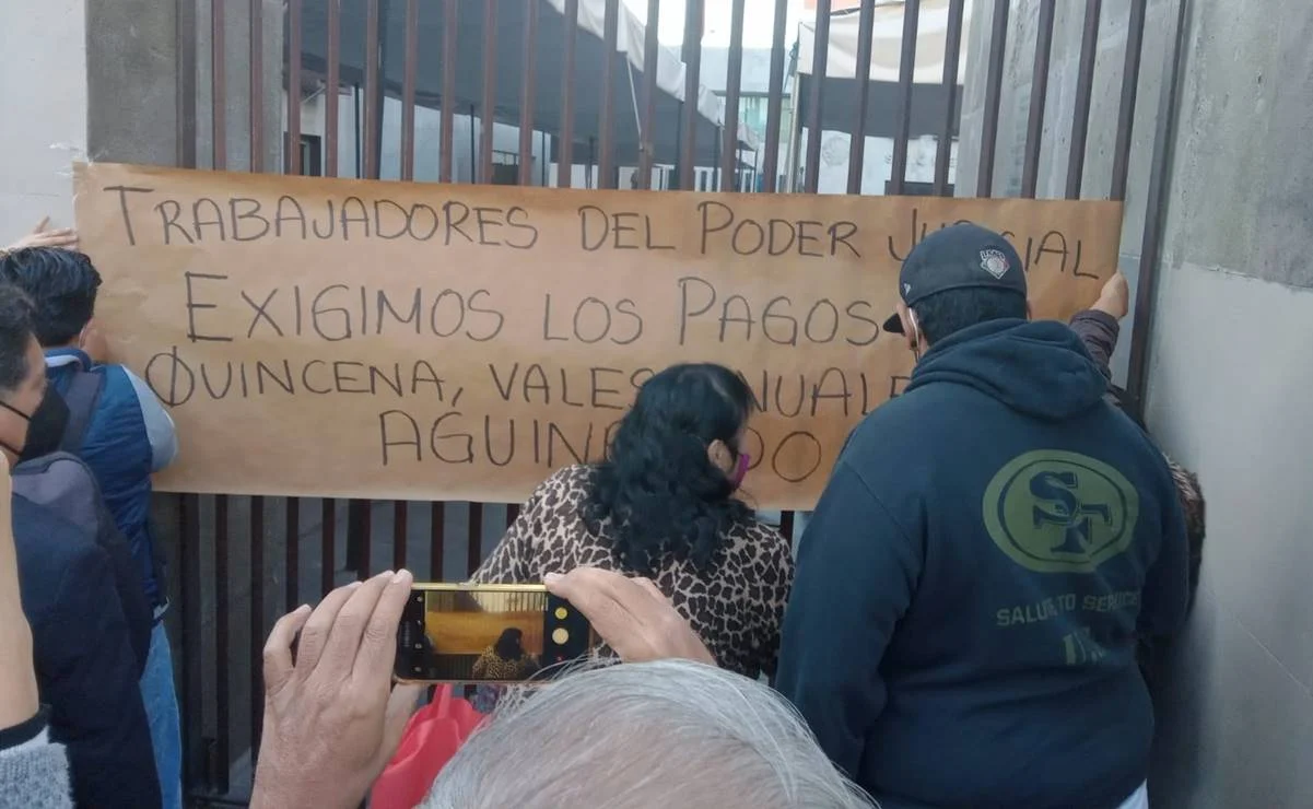 Burócratas paralizan Tribunal de Justicia CDMX por falta de pagos