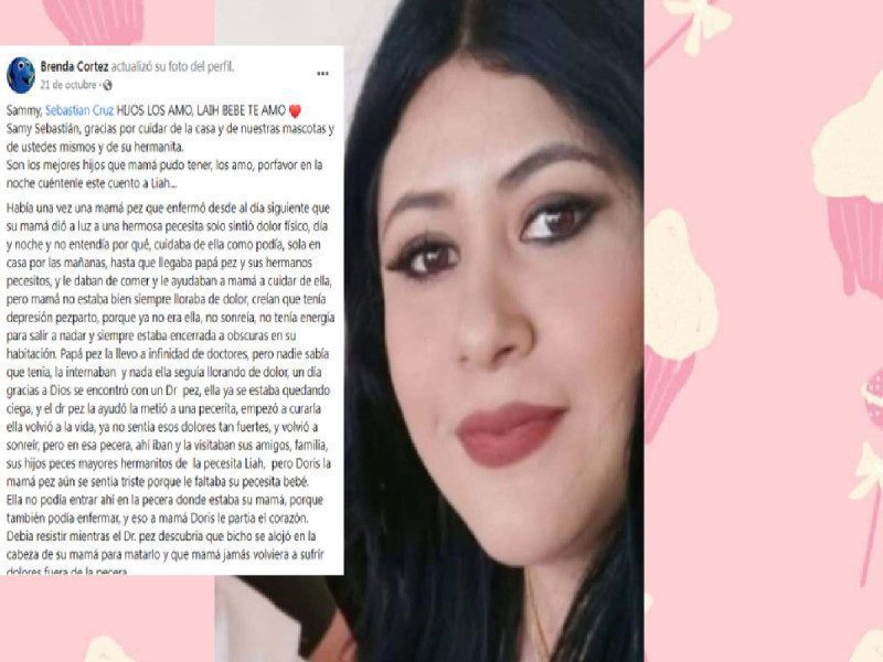 'Mamá pez', el cuento que escribió una madre a sus hijos antes de morir por meningitis en Durango