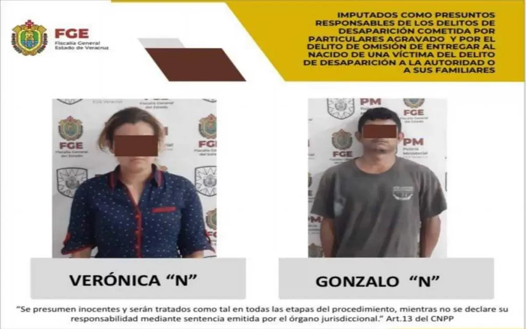 Dictan prisión preventiva a pareja por asesinato de joven embarazada en Veracruz