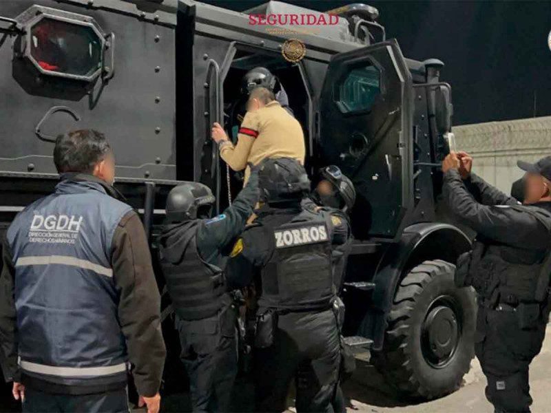 Trasladan a 49 reos de alta peligrosidad de CDMX a penales federales; entre ellos Lenin Canchola