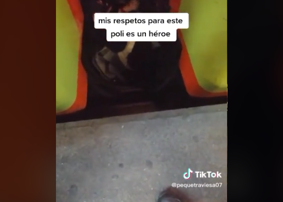 Policías salvan a adulta mayor que cayó entre vagones del Metro #VIDEO