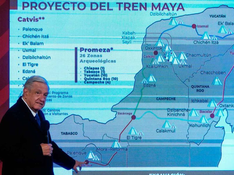 Parte del Tren Maya funcionará con diésel especial que no contamina, adelanta AMLO