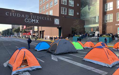 Trabajadores del Poder Judicial de CDMX realizan bloqueos por tercer día consecutivo