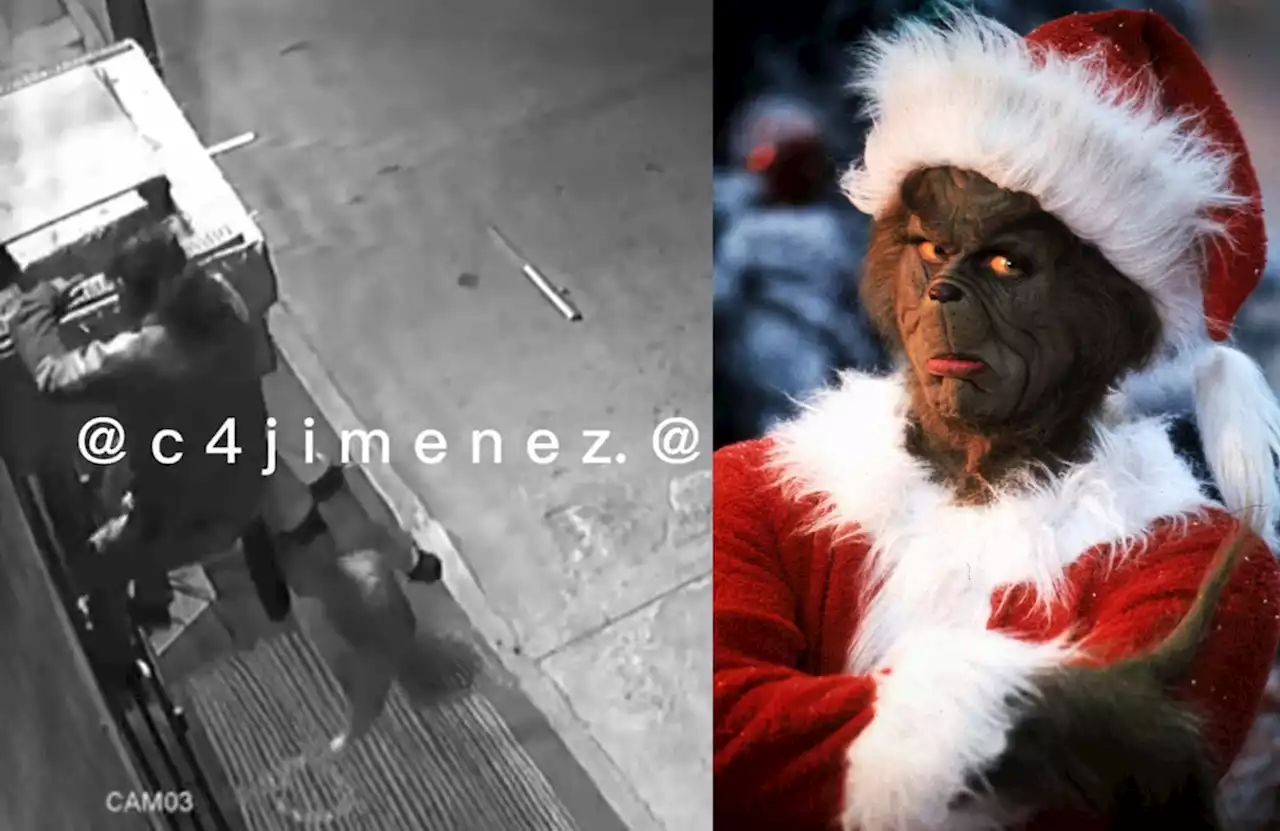 "El Grinch de Edomex": Ladrón roba Santa Claus inflable en Chalco #VIDEO