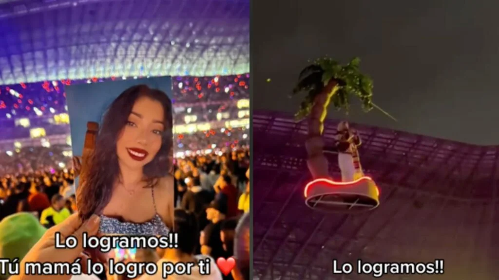 Mamá cumple sueño de su hija fallecida y va a concierto de Bad Bunny #VIDEO