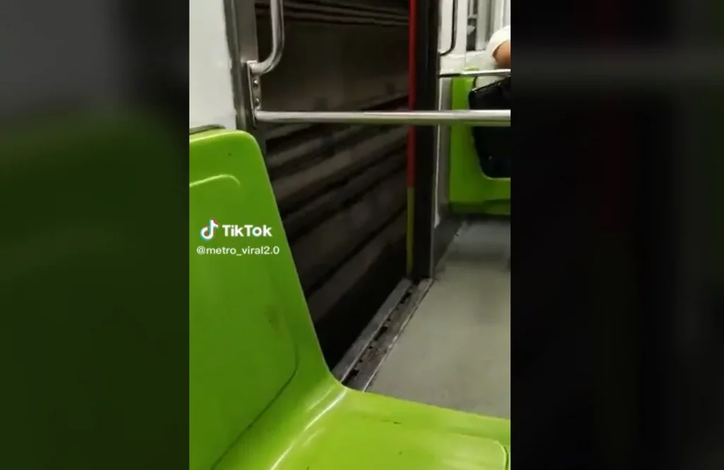 Captan a tren de la Línea 3 del Metro operando con puertas abiertas #VIDEO