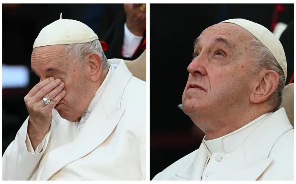 El Papa Francisco llora por la guerra que afecta a Ucrania