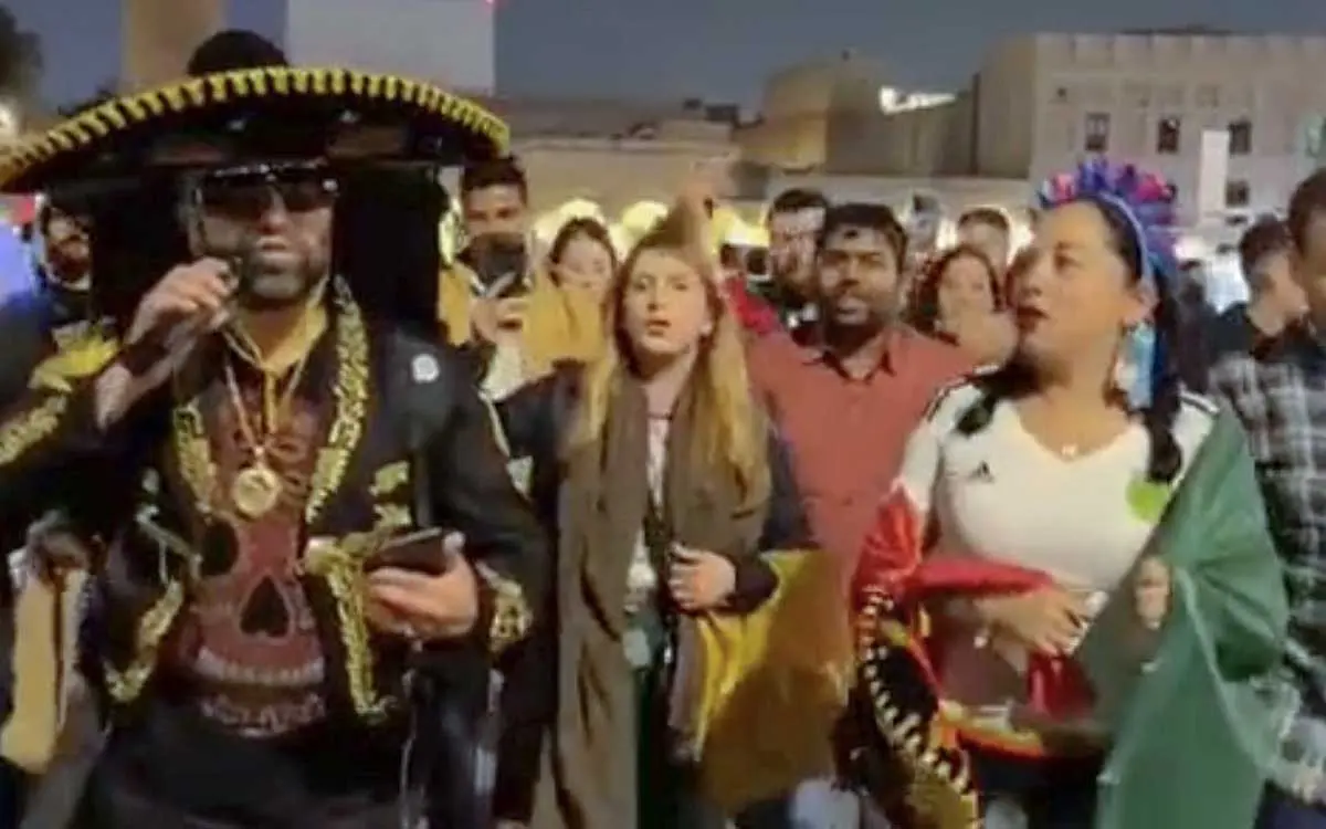 Mexicanos celebraron a la Virgen de Guadalupe en Qatar #VIDEO