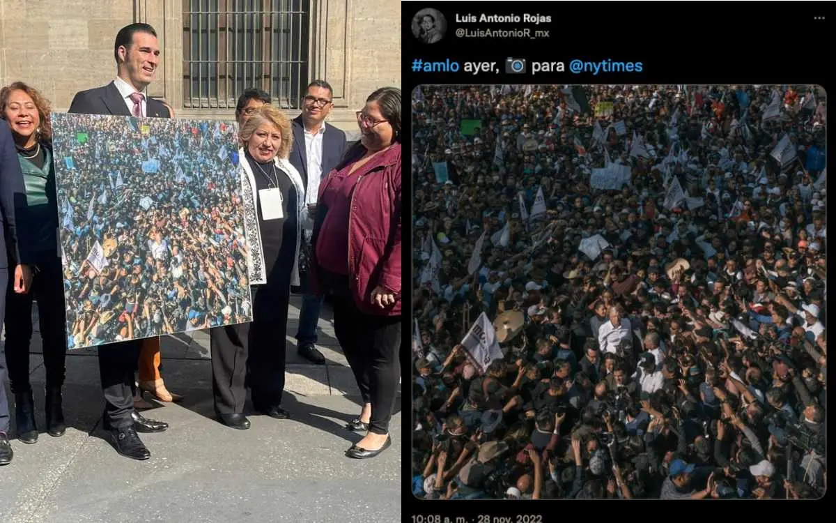 Fotógrafo acusa a diputado morenista de regalar a AMLO una de sus fotos sin pagar