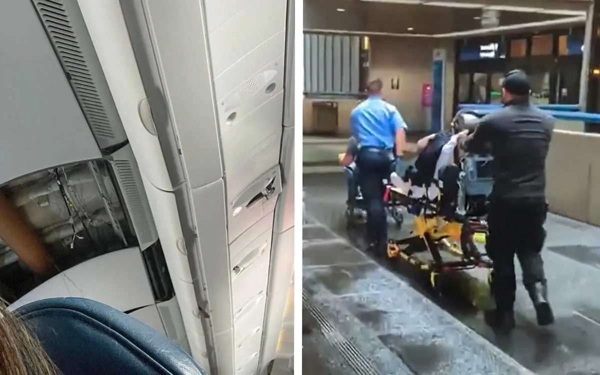 36 heridos dejan turbulencias "extremas" en un vuelo en EU #VIDEO