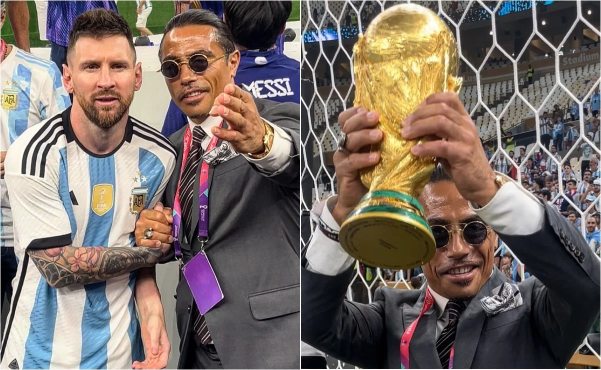 La FIFA investiga a Salt Bae por colarse en los festejos de Argentina