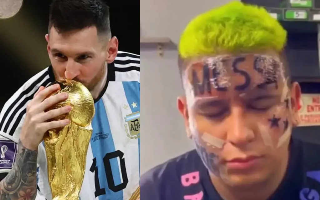 ¡Hasta en la cara! Los tatuajes de Messi son la fiebre del momento en Argentina