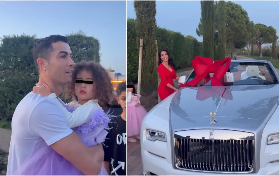 Cristiano Ronaldo recibe de su esposa un Rolls-Royce como regalo de Navidad #VIDEO