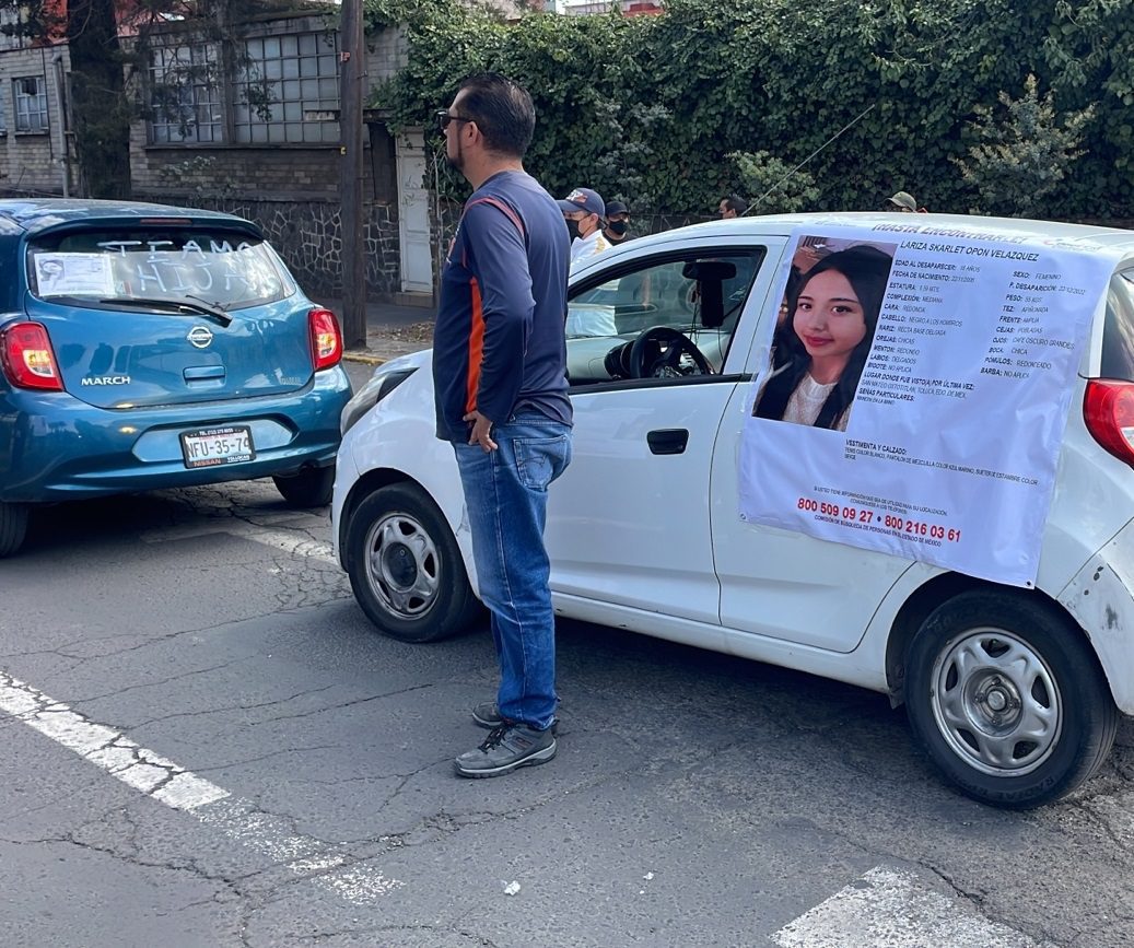 “Se Busca a Lariza”: familiares, amigos, policías y conductores buscan a menor en Toluca