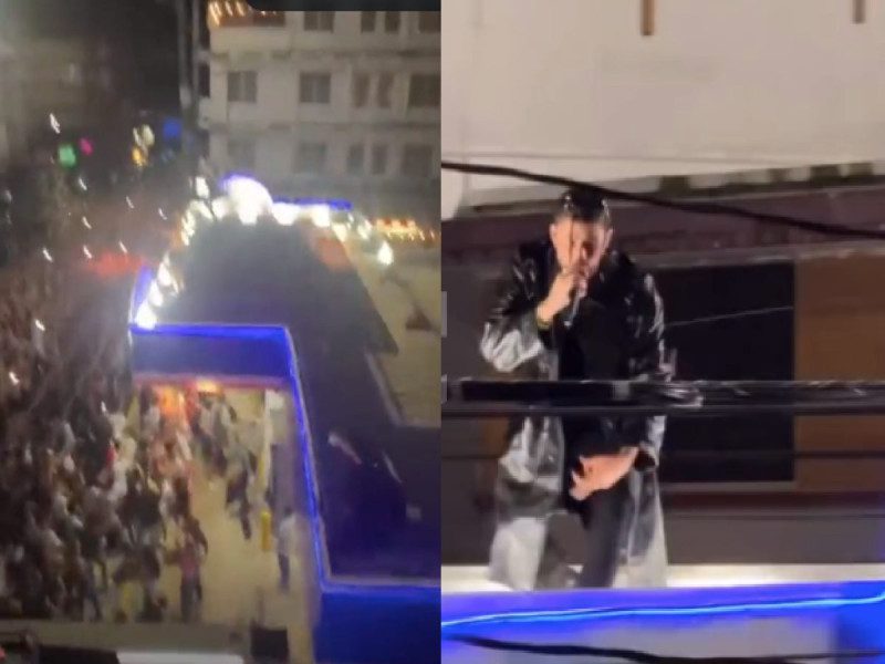 Bad Bunny y Arcángel arman concierto sorpresa sobre techo de gasolinera #VIDEOS