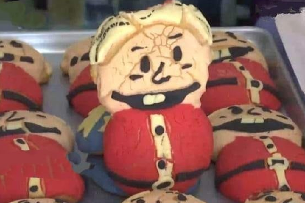 Panadería en Puebla celebra la temporada decembrina con la concha 'Peje Santa'