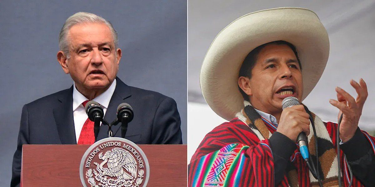 AMLO y Pedro Castillo