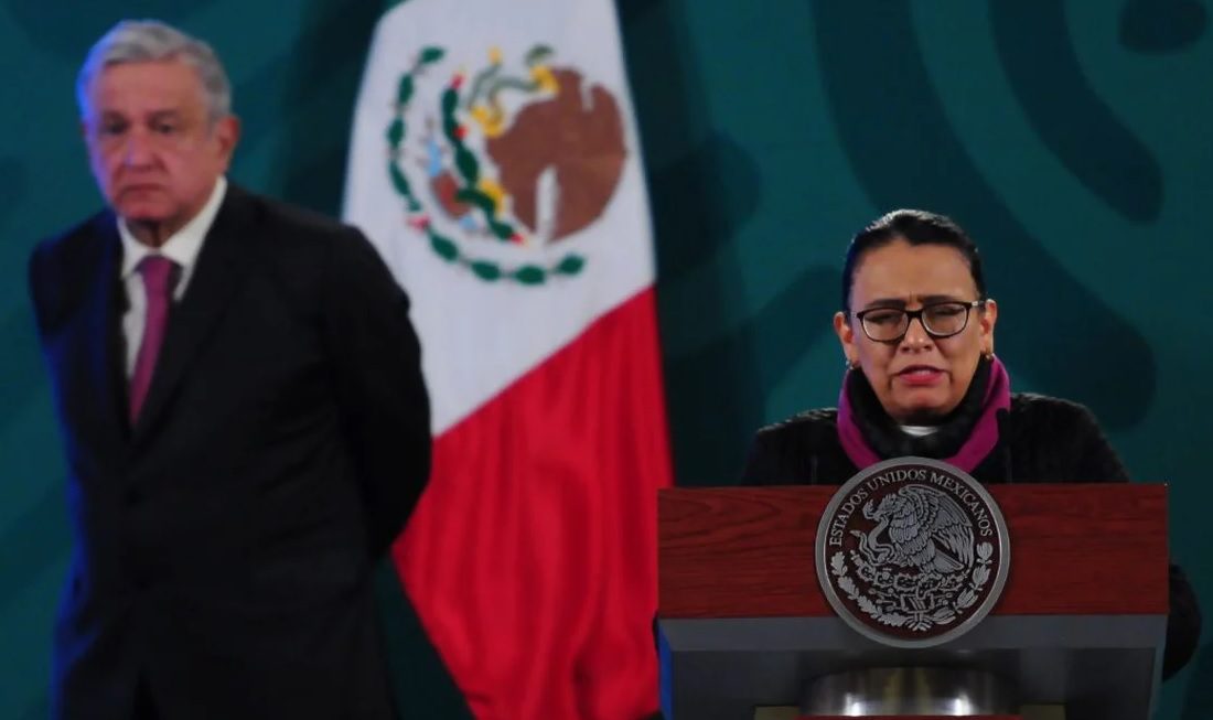 AMLO y Rosa Icela Rodríguez
