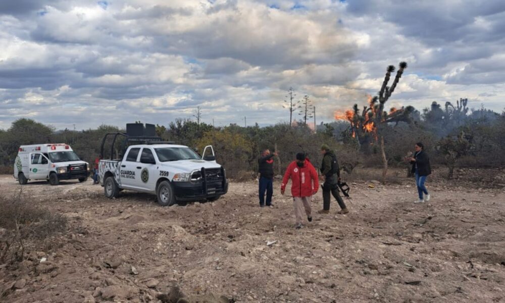 Desplome de avioneta en San Luis Potosí