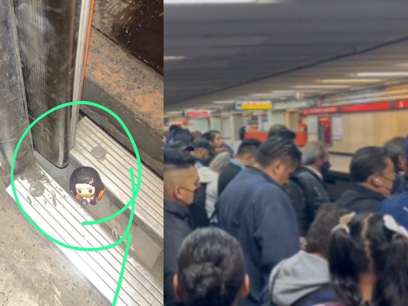 Figura de Nezuko genera caos en el Metro de la CDMX