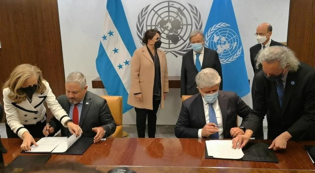 Honduras y ONU acuerdan instalación de misión anticorrupción en 2023