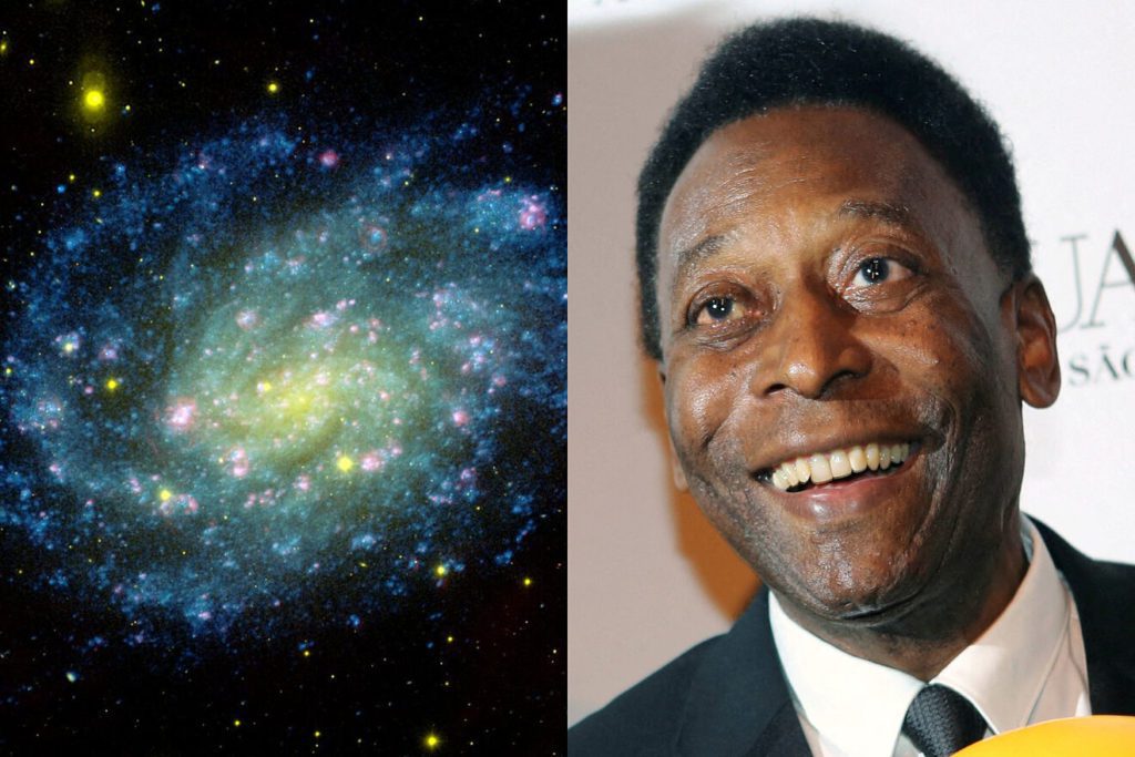 La Nasa rinde homenaje a Pelé con imagen de una galaxia auriverde