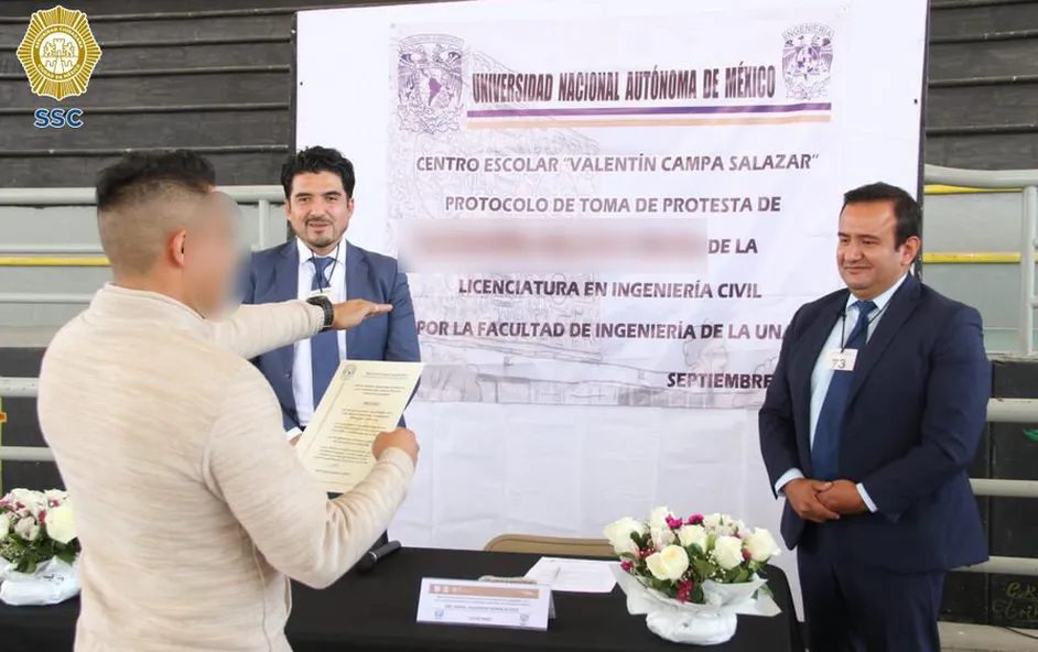 SSC entrega títulos universitarios a 13 personas privadas de su libertad