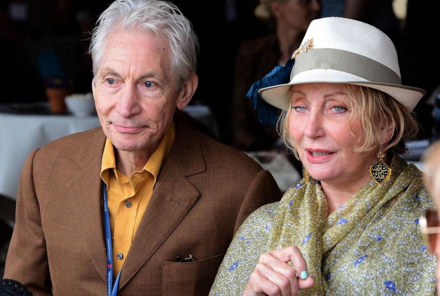 Shirley Watts y Charlie Watts, baterista de The Rolling Stones