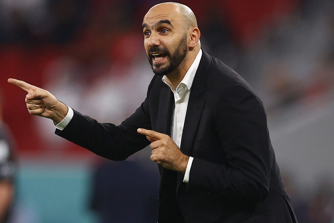 Walid Regragui, director técnico de Marruecos