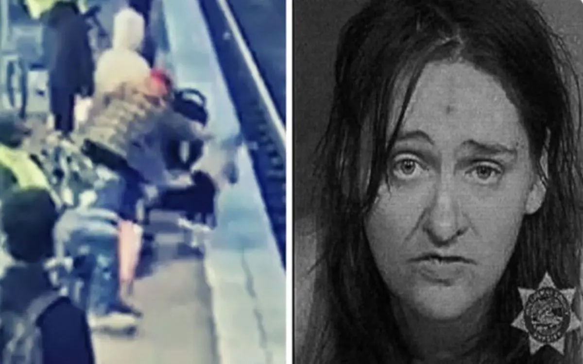 Mujer empuja a niña de 3 años a las vías del Metro en Portland #VIDEO