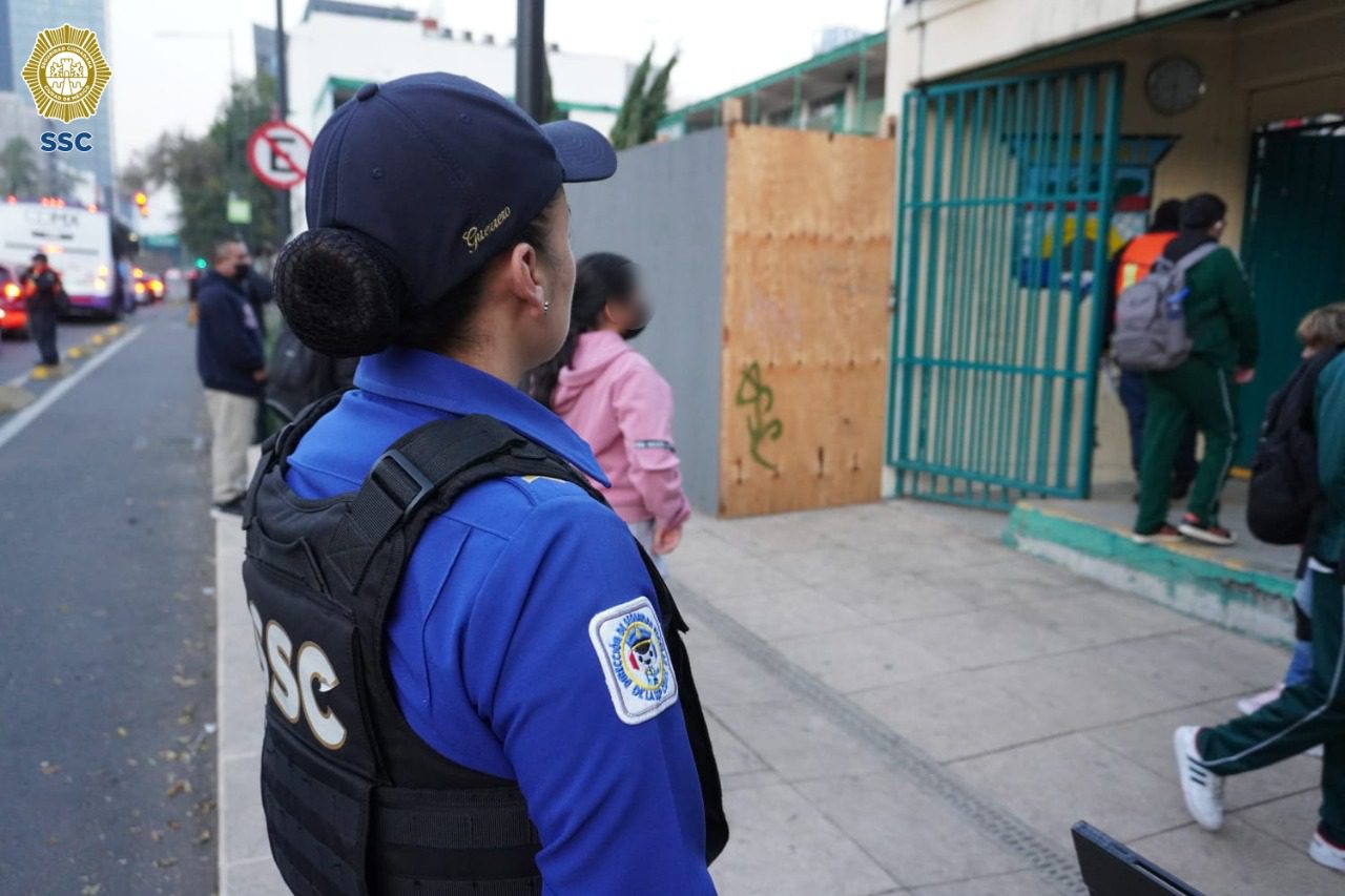 15 mil policías vigilan el regreso a clases en CDMX este lunes