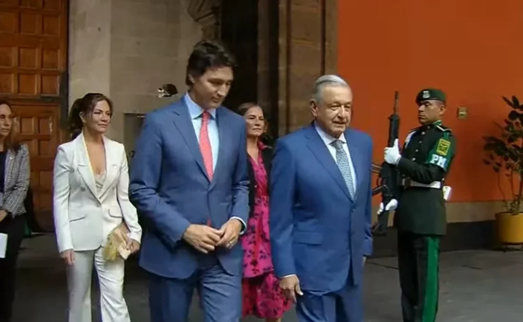 AMLO recibe a Joe Biden y Justin Trudeau en Palacio Nacional