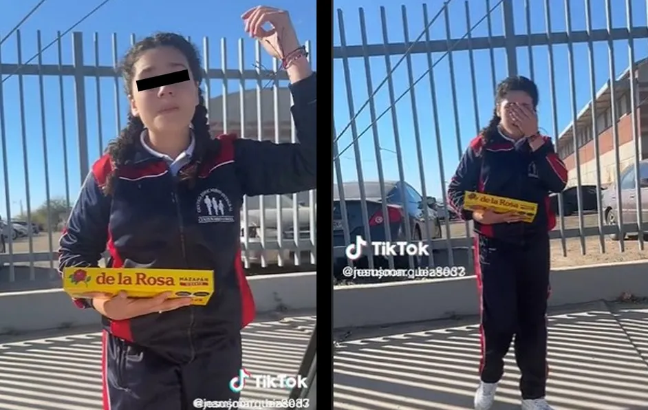 Hombre pone a su hija a vender mazapanes porque no le gusta la escuela #VIDEO