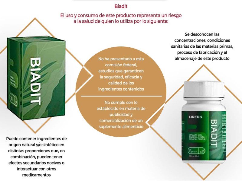 Cofepris emite alerta por consumo complemento para personas con diabetes