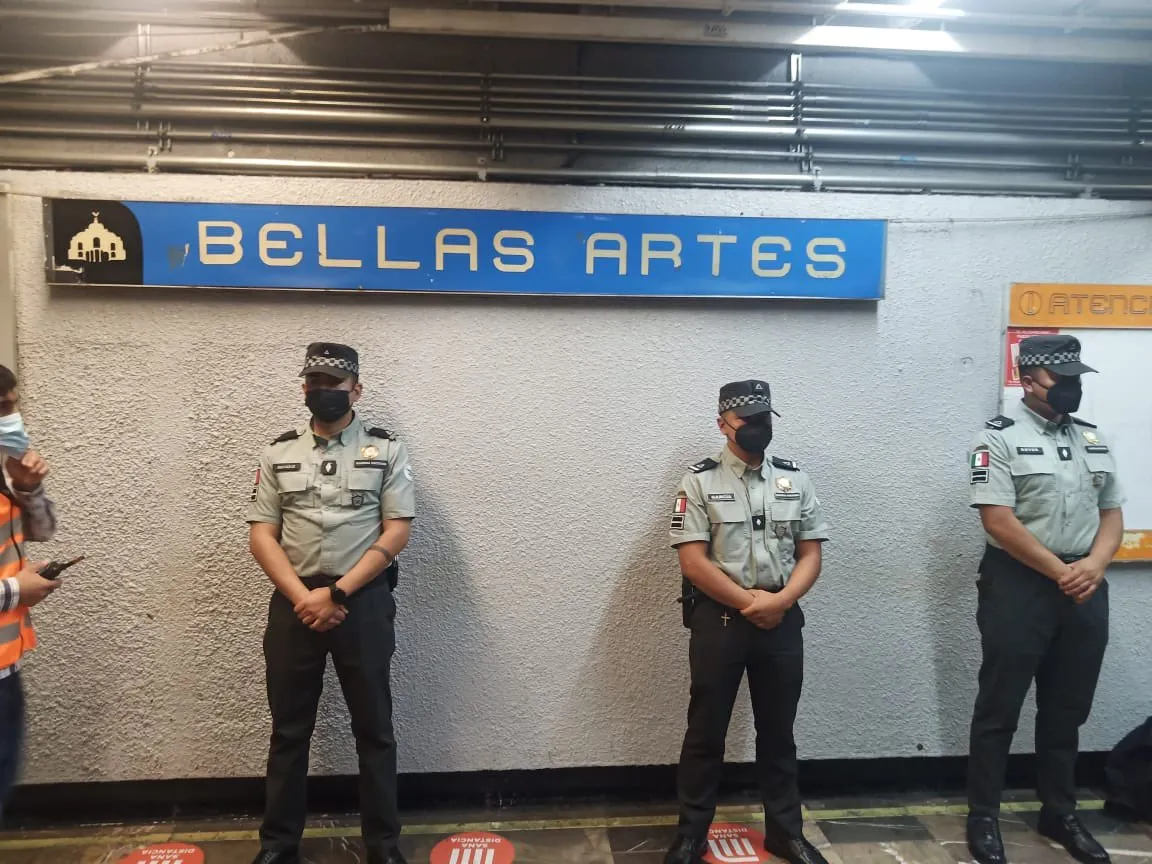 Elementos de Guardia Nacional en el Metro CDMX no estarán armados