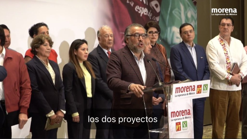 Morena va en alianza con PT y PVEM en Edomex con Delfina Gómez