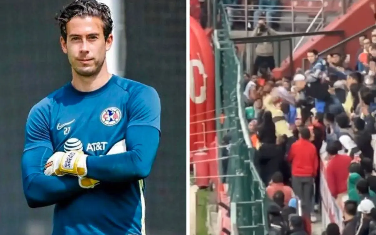 Portero del América regala playera a niño y hombre se la arrebata #VIDEO