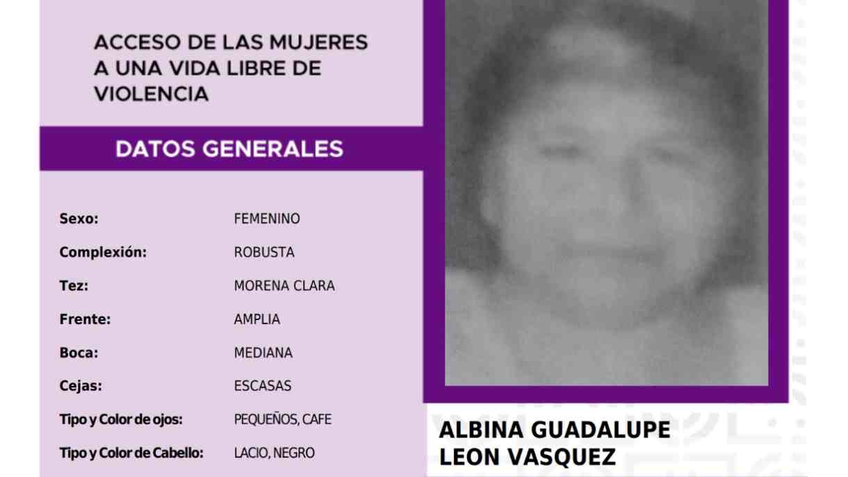 Localizan a Albina Guadalupe, desapareció tras abandonar el hospital Balbuena