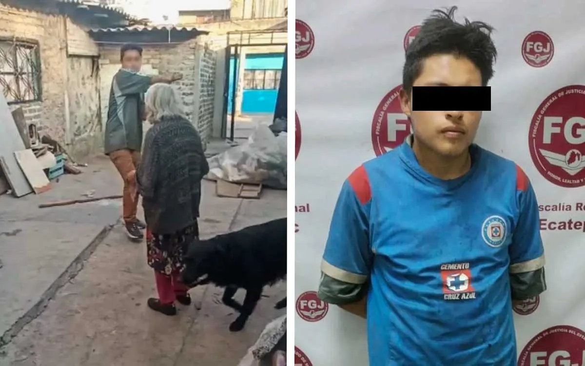 Detienen en Ecatepec a sujeto por golpear a su abuelita con un tubo #VIDEO