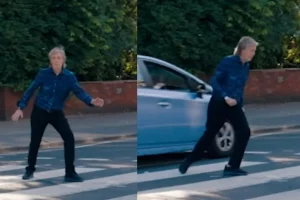 Casi atropellan a Paul McCartney en Abbey Road #VIDEO