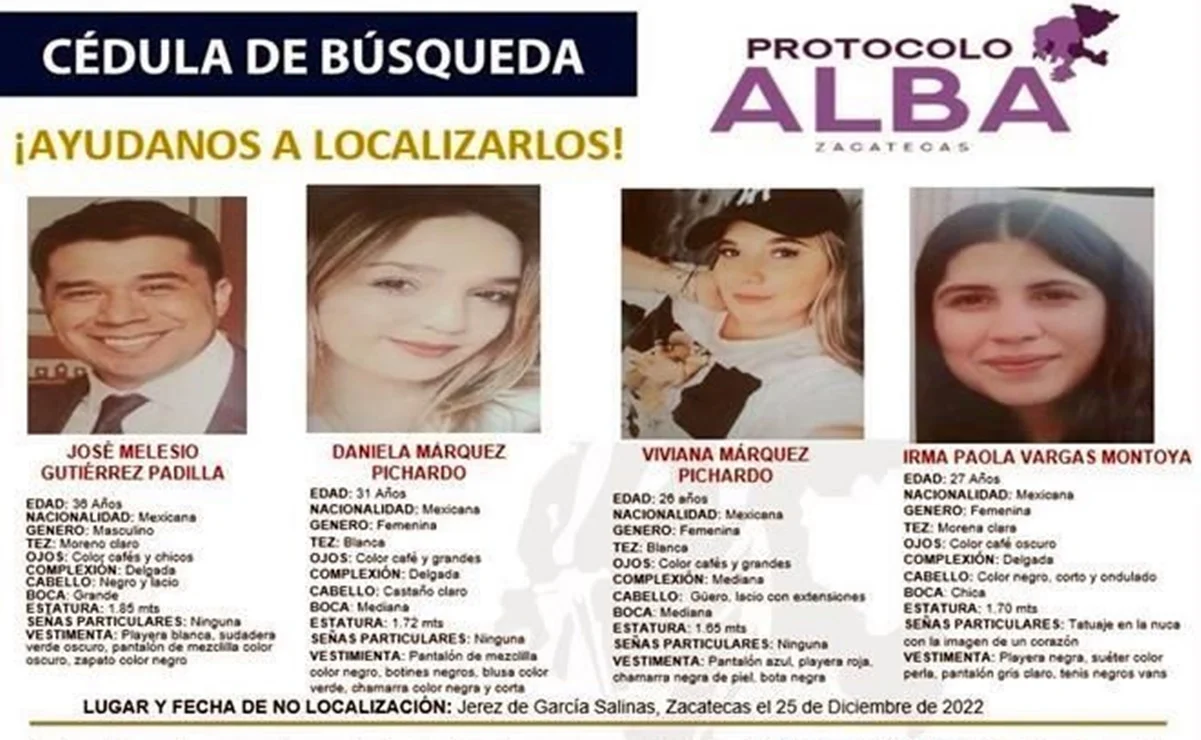 Localizan auto en el que viajaban 4 jóvenes desaparecidos en carretera de Zacatecas