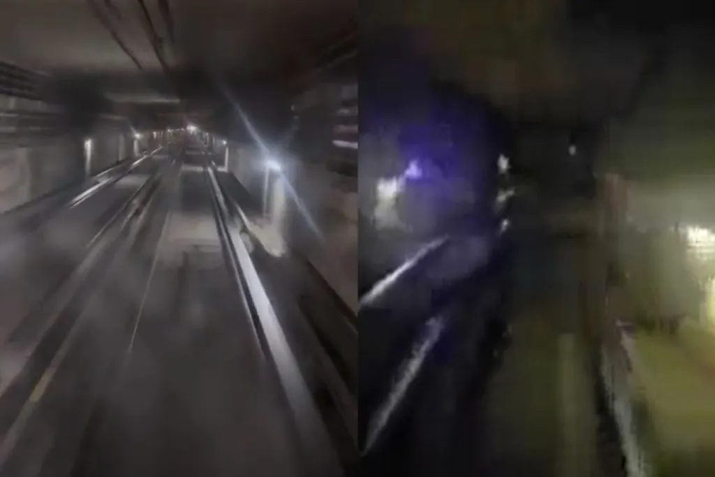 Difunden #VIDEO de L8 del Metro a oscuras y Gobierno CDMX aclara que es del 2017
