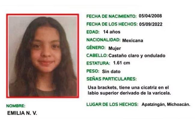 Cae uno de los secuestradores Emilia Núñez, raptada en Michoacán cuando iba a la escuela