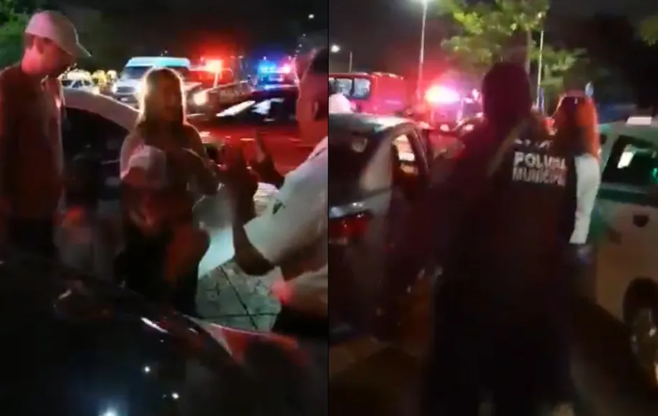 Grupo de taxistas obliga a conductor Uber bajar a turistas en Cancún #VIDEO