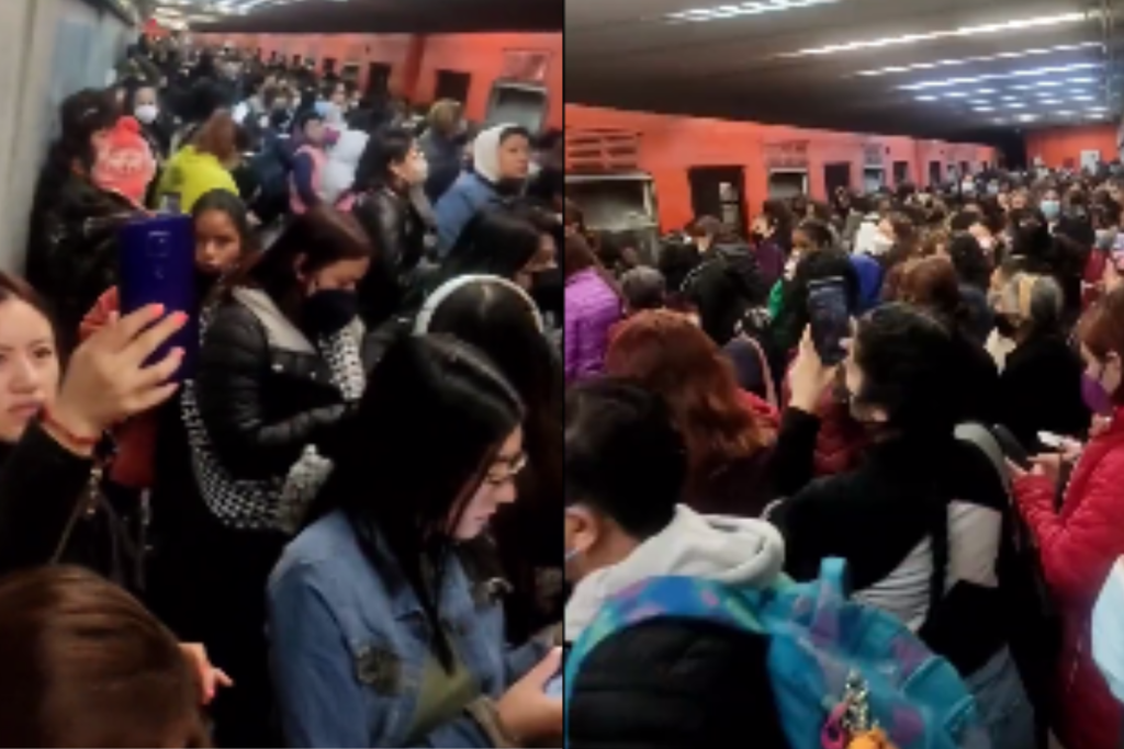Usuarios fueron desalojados de convoy en estación Niños Héroes de la L3 del Metro