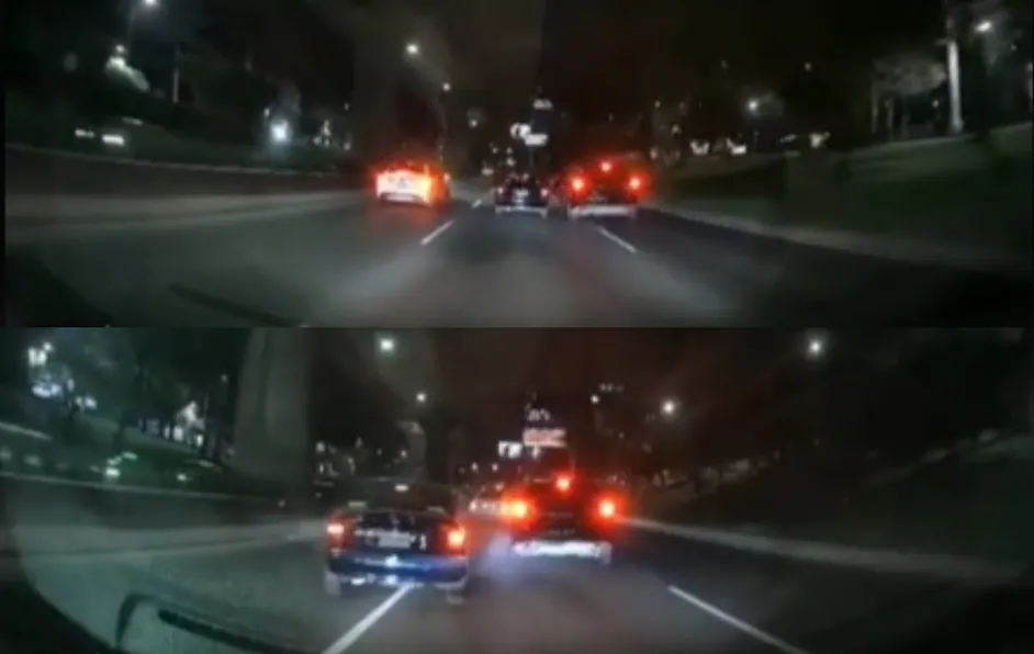 Exhiben a 'montachoques' intimidando a conductor sobre Periférico #VIDEO