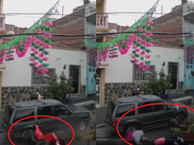Cuatrimoto con exceso de pasajeros derrapa y choca en Michoacán