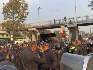 Protestan por la muerte de Yaretzi en el Metro Taxqueña #VIDEOS