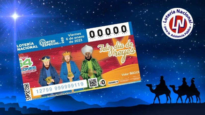 Sorteo especial 269 de la Lotería Nacional de este 6 de enero de 2023